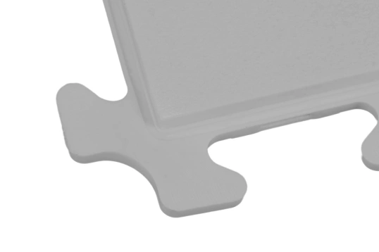 PVC Fitness Bodenfliese Grau