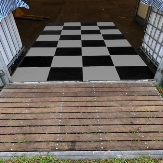 PVC Event Bodenfliese Schwarz