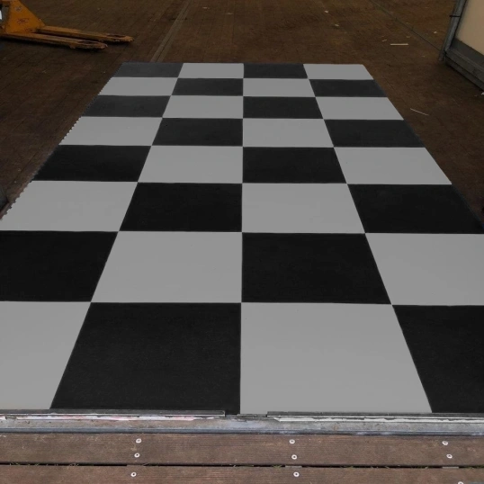 PVC Event Bodenfliese Schwarz