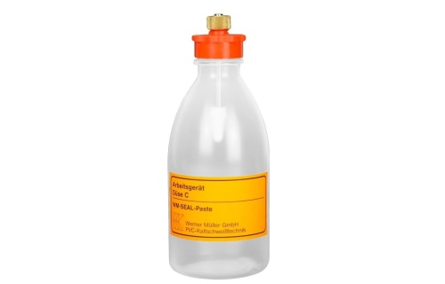 Dosierflasche für PVC-Kaltschweißflüssigkeit