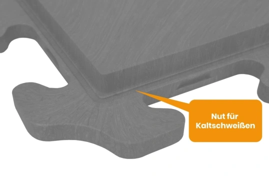 PVC Klickfliese Wasserdicht ECO Anthrazit