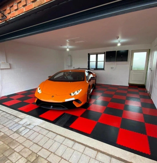 PVC Klickfliese Wasserdicht Rot