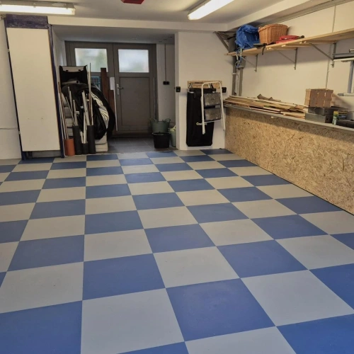 PVC Klickfliese Wasserdicht Blau