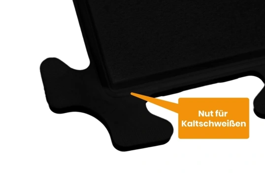 PVC Klickfliese Wasserdicht Schwarz