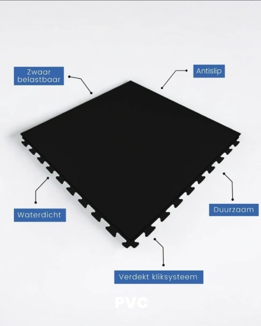 PVC Klickfliese Wasserdicht Weiß