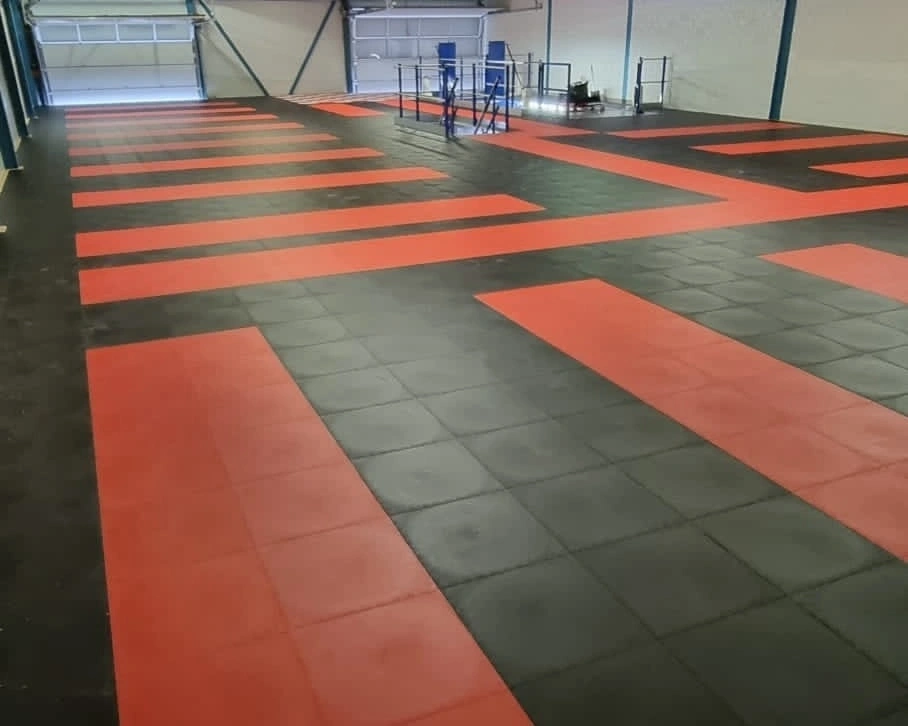 PVC Werkstattboden Fliese Schwarz